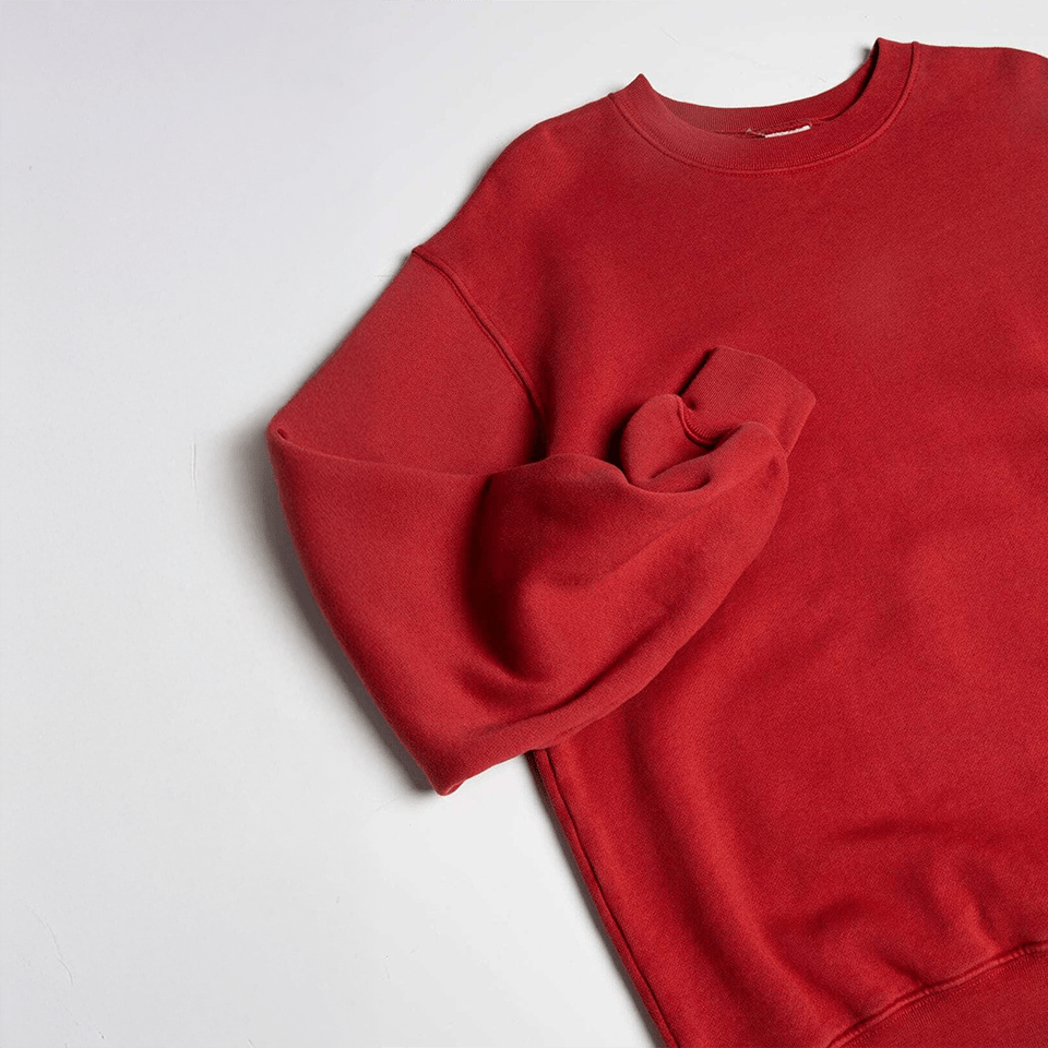 Red Line Crewneck - 12oz Heavyweight Baggy Fit