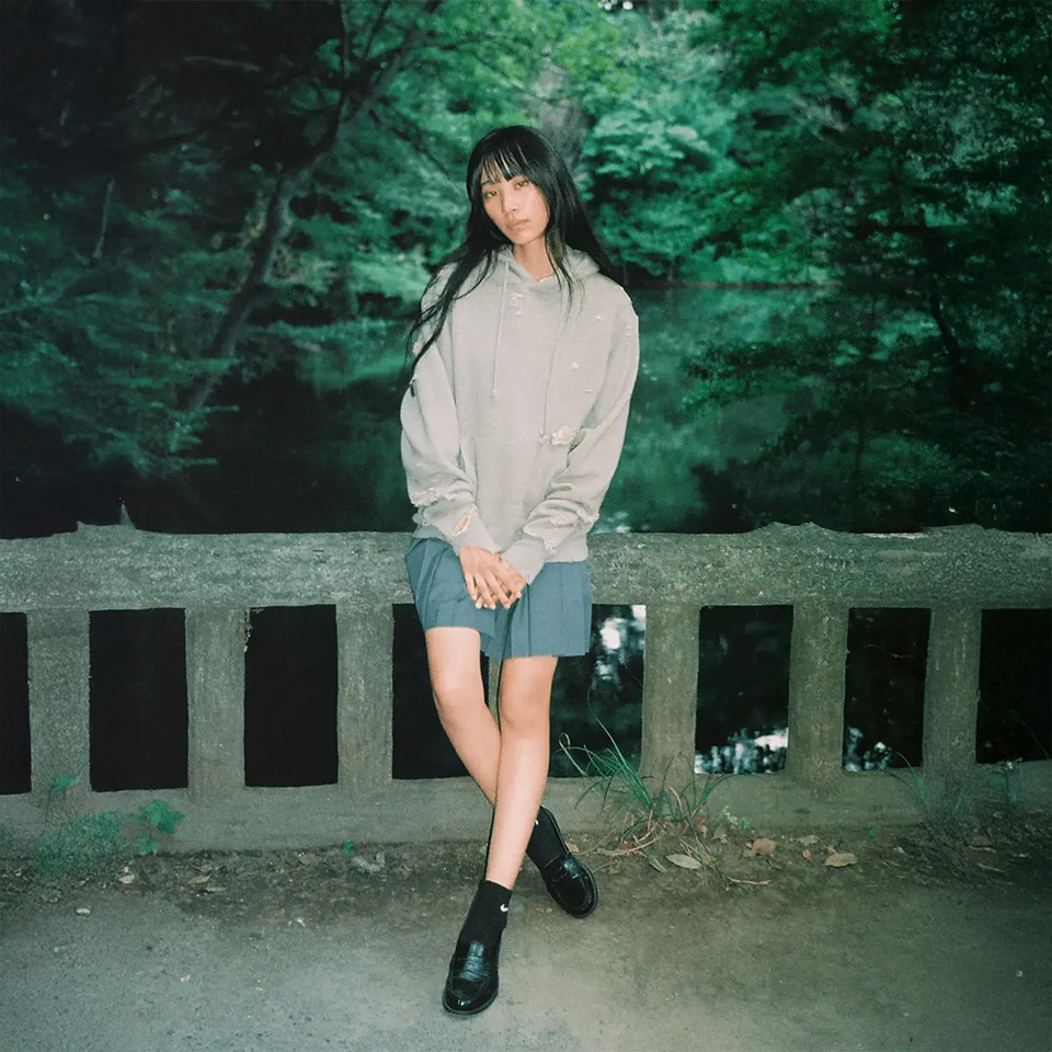 Distressed Heather Grey Hoodie - Psychedelic